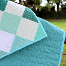 Load image into Gallery viewer, Coastal Blues Baby Quilt
