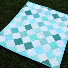 Load image into Gallery viewer, Coastal Blues Baby Quilt
