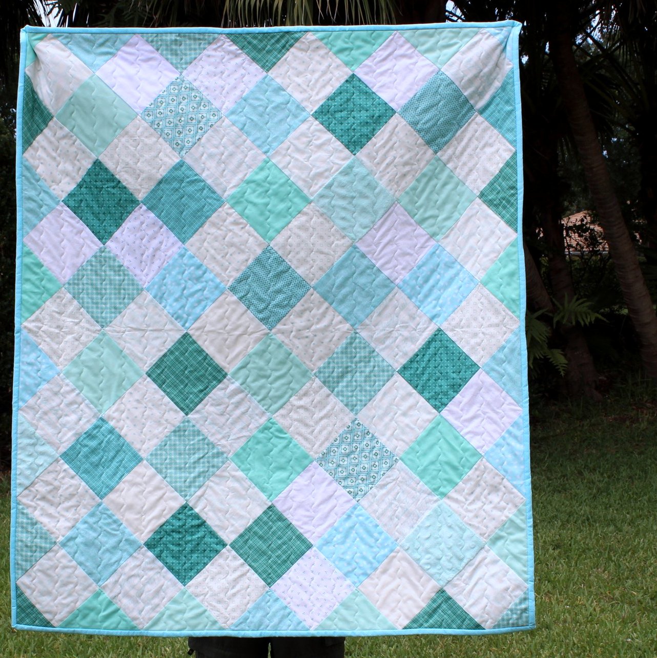 Coastal Blues Baby Quilt