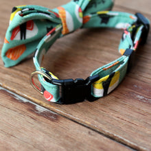 Load image into Gallery viewer, Fishy Sushi and Black Cat Cat Bow Tie
