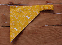 Load image into Gallery viewer, Rainbow and Dog Bone Reversible Dog Bandana
