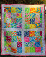 Load image into Gallery viewer, Lilly Pulitzer Print Small Quilt
