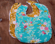 Load image into Gallery viewer, Blue Floral Bib
