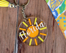 Load image into Gallery viewer, Florida Sun Key Chain
