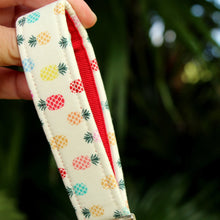 Load image into Gallery viewer, Preppy Pineapple Wristlet Key Holder
