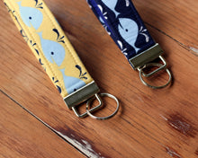Load image into Gallery viewer, Whale Key Fob, Yellow or Navy Blue
